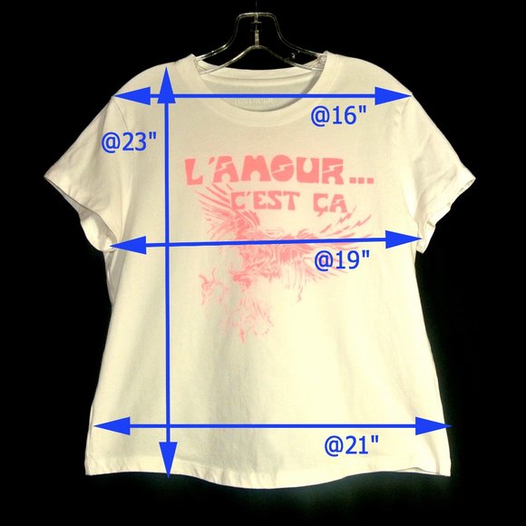 Zadig & Voltaire Azedi Amour T-shirt, Skinny T, Large - Picture 5 of 5